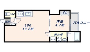 長瀬駅 徒歩10分 3階の物件間取画像